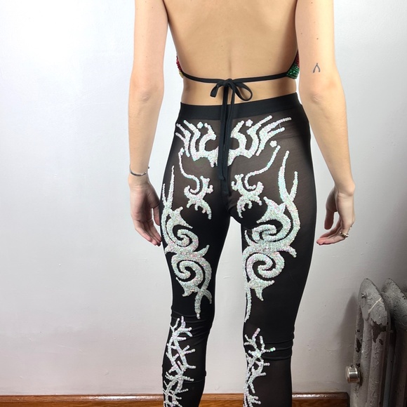 Discount Universe EVIL EYE Sequin Halter NWOT - Picture 7 of 9